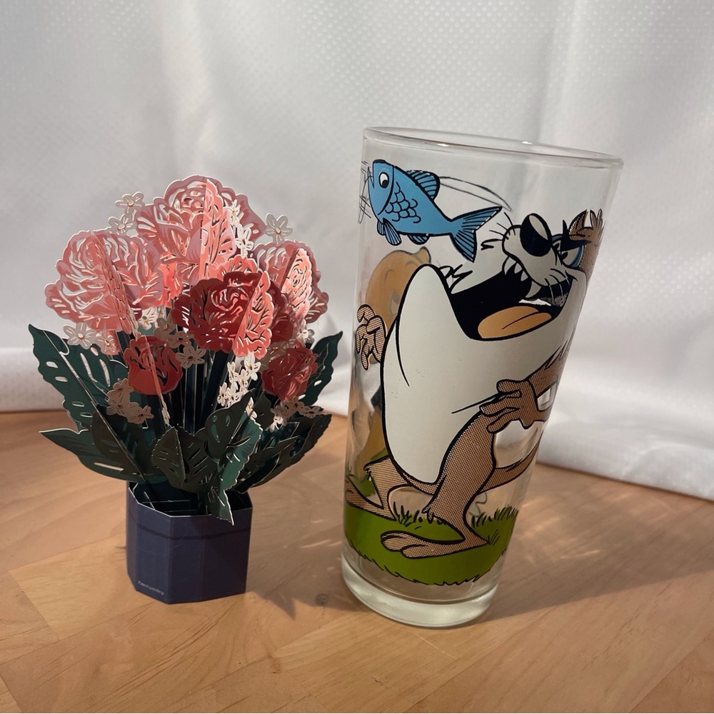 Taz & Porky Pig Glass Vintage Pepsi